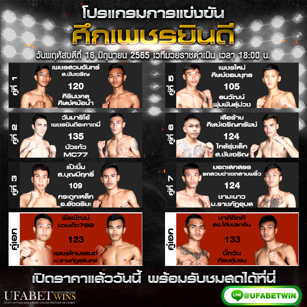 โปรแกรมมวยศึกเพชรยินดี@UFABETWIN